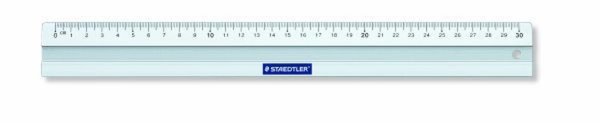 Image STAEDTLER Metall-Lineal, aus Aluminium, 300 mm lang Millimeter-Skalierung, gepr