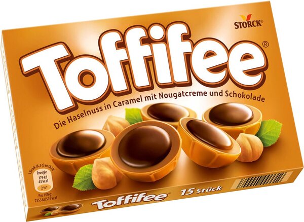 Image Toffifee, 15er Pack, 125 g Haselnuss in Caramel mit Nougatcreme