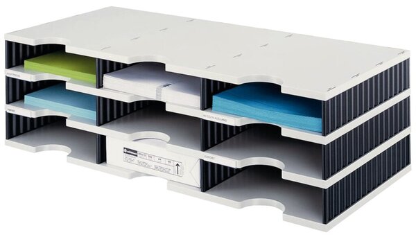 Image STYRO SORTIERSTATION 3 ETAG. SCHWARZ (268-0303-98)