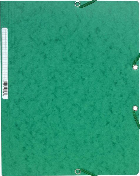 Image Sammelmappe/Eckspannermappe A4+ 400g Manila grün m. Gummiband o. Klappen