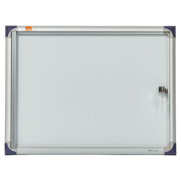 Image Schaukasten Pazifik 2xA4 für Außen abschließbar, weiß, Alurahmen