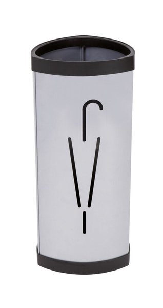 Image Schirmständer, 10 Schirme, dreieckig grau Ø 260 mm x H: 600 mm, Stahl