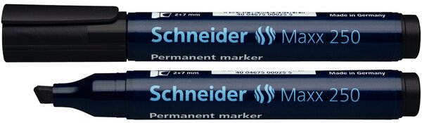 Image Schneider Permanentmarker 250 Keilspitze 2-7mm, schwarz