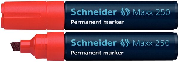 Image Schneider Permanentmarker 250 Keilspitze 2-7mm, rot