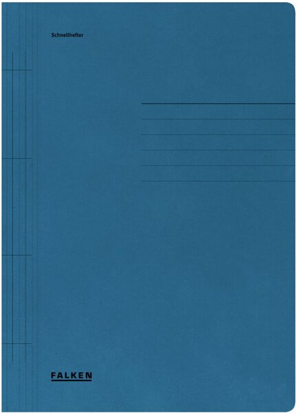 Image Schnellhefter A4 250g, kaufm. und Beh.-Heftung, blau, 26,8x35cm