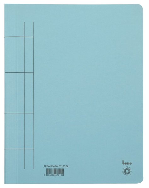 Image Schnellhefter, A4, 250g/m2, blau kaufm. Heftung, für ca. 250 Blatt