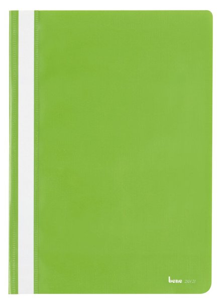 Image Schnellhefter A4, dokumentenecht, PP, grün, transparenter Deckel