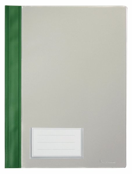 Image Schnellhefter A4, mit Einsteckfach, grün, transparenter Deckel, PVC