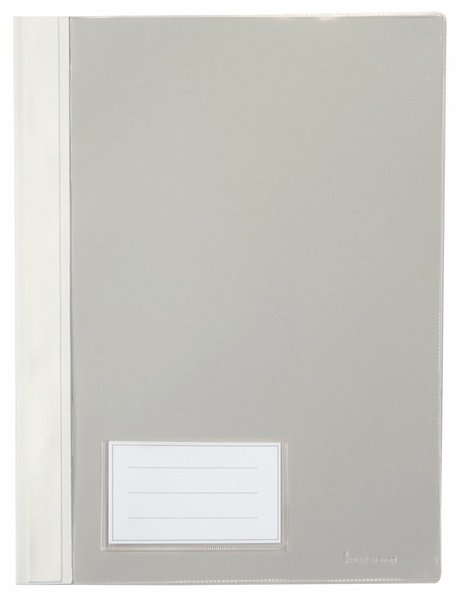 Image Schnellhefter A4, mit Einsteckfach, weiß, transparenter Deckel, PVC