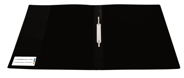 Image Schnellhefter A4 transluzent, PP, schwarz, farbiger Vorder-/Rückdeckel