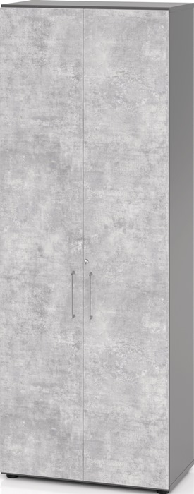 Image Schrank Teda-Z H2156xB800xT420mm graphit/Beton 6 OH (3 offen) 2 Türen zerlegt