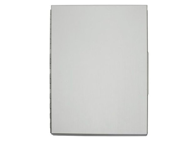 Image Schreibplatte Massilberst 8mm silbe A4 Aluminium mit Aufbewahrungsfach