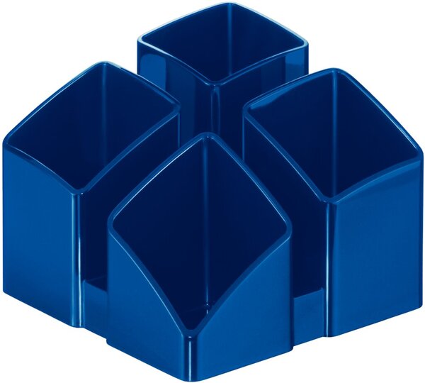 Image Schreibtischköcher Scala, blau 4 Fächern inkl. Brief- und Kartenfach