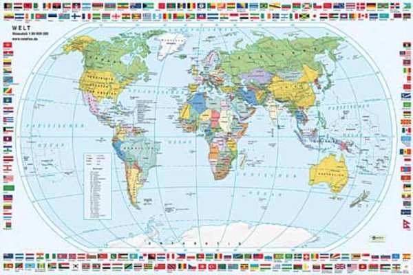 Image Schreibunterlage Welt 40x60 