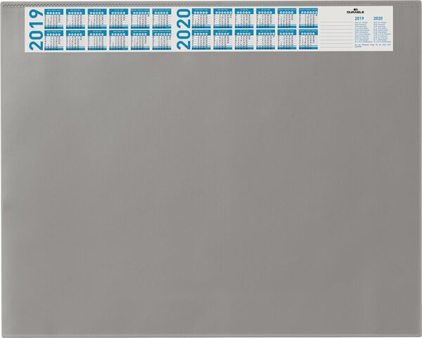 Image Schreibunterlage grau 65x52cm mit transparenten Abdeckung