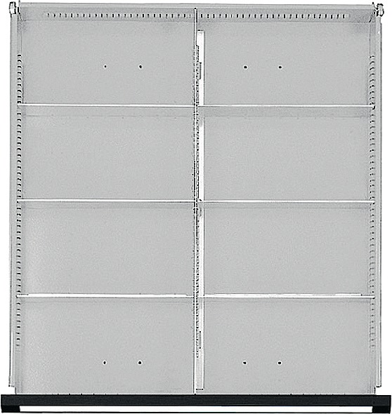 Image Schubladenunterteilungsmaterial Front-H.170-360mm 1/2 Teilung PROMAT