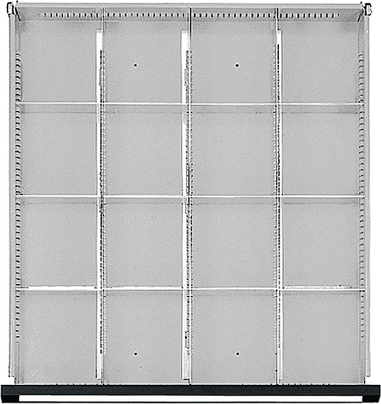 Image Schubladenunterteilungsmaterial Front-H.60mm 1/4 Teilung