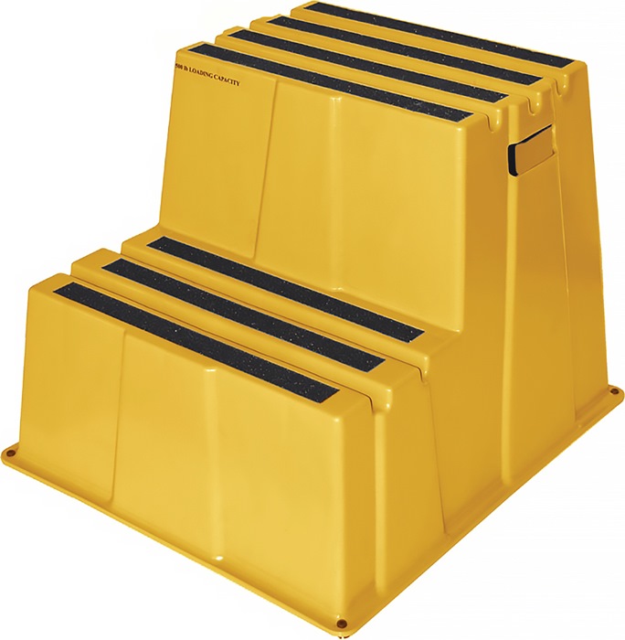 Image Schwerlasttritt Stufen 2 Plattform-H.500mm Ku.gelb