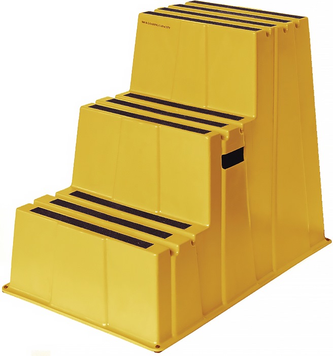 Image Schwerlasttritt Stufen 3 Plattform-H.730mm Ku.gelb