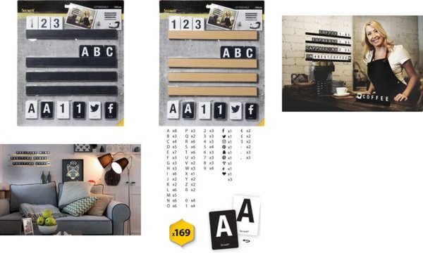 Image Securit Buchstabenleiste LETTER SHE LF, Teak-Holz (70020282)