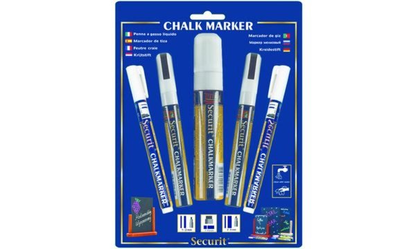 Image Securit Kreidemarker ORIGINAL, im M ix-Set, weiß (70020102)