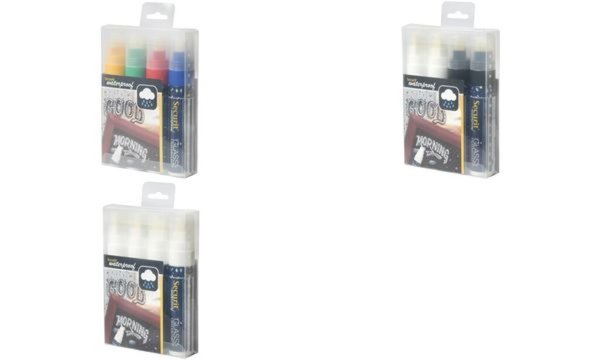 Image Securit Kreidemarker WATERPROOF LAR GE, 4er Etui, sortiert (70020243)