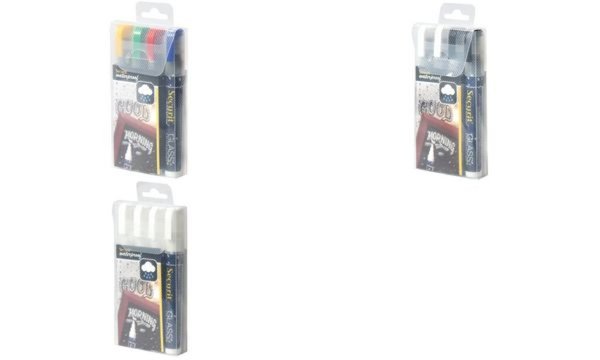Image Securit Kreidemarker WATERPROOF MED IUM, 4er Etui, weiß (70020115)