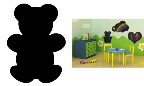 Image Securit Kreidetafel SILHOUETTE Bär  (70020085)