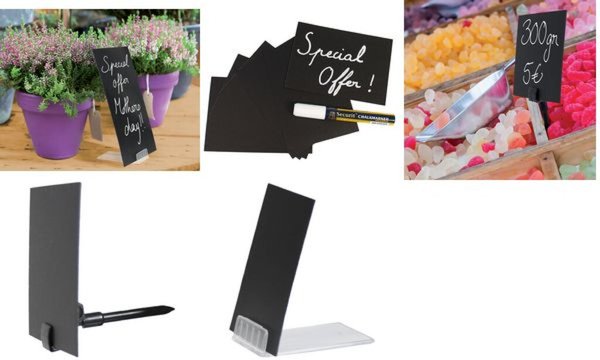 Image Securit Kreidetafelschild DIN A8, w eiß, 20er Set (70020290)