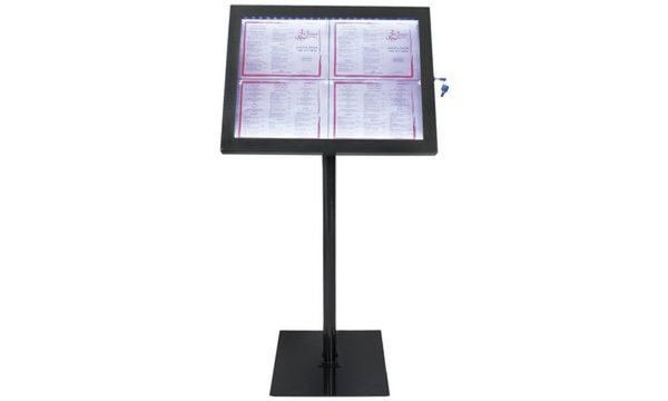 Image Securit LED-Schaukasten BLACK STAR, 4 x DIN A4 Seiten (70020206)