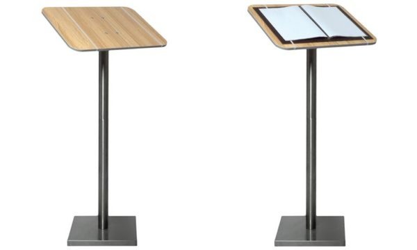 Image Securit Speisekarten-Ständer, aus H olz und Edelstahl (70020316)