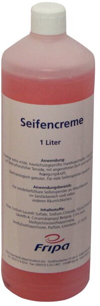 Image Seifencreme in 1 Liter Flasche passen für FRIPA Seifenspender