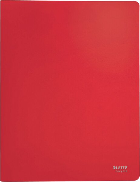 Image Sichtbuch Recycle, 20 Hüllen klar (45 Mikron), DIN A4, PP, rot, für