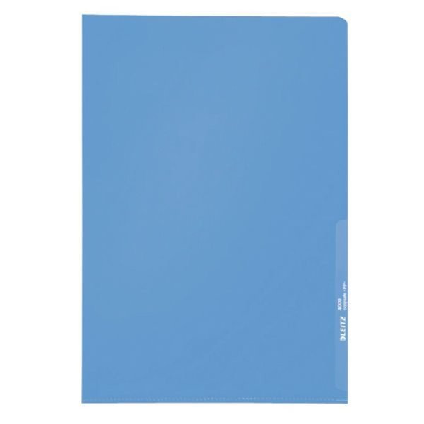 Image Sichthülle A4 PP 0,13mm blau Kantenschweißnaht
