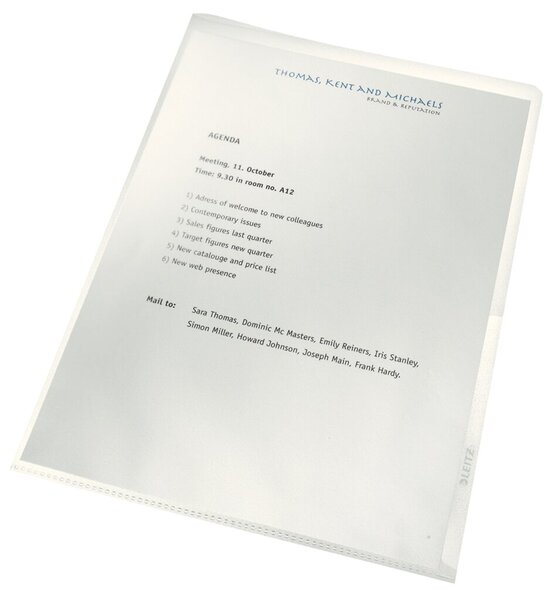 Image Sichthülle Recycle A4, 140 my genarbt, 0,14mm, PP, transparent