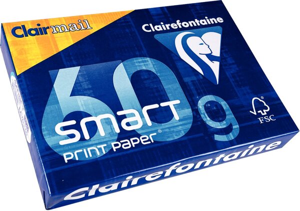Image Smart Print-Clairmail Kopierpapier A4 60g weiss Weiße 170 500 Blatt