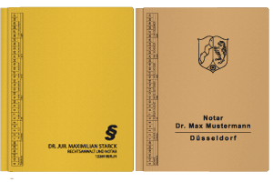 Image Sonderanf. Hefter Plastik-Rubrumfenster, 2 AHV, m. Tasche,  Rechts./Linksheftung, individ. Druck        
