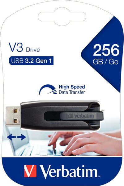 Image Speicherstick, USB 3.0, 256 GB, V3 grau, StorenGo