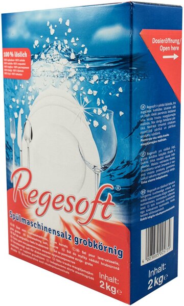 Image Spülmaschinensalz Regesoft, Premium- salz, grobkörnig, 100% löslich,