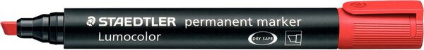 Image Staedtler Permanentmarker rot Keilspitze 2 oder 5mm, nachfüllbar,