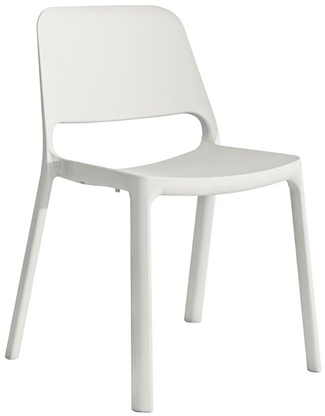 Image Stapelstuhl 2050, weiß, 4-Fuß ohne Armlehne, UV- und wetterbeständig
