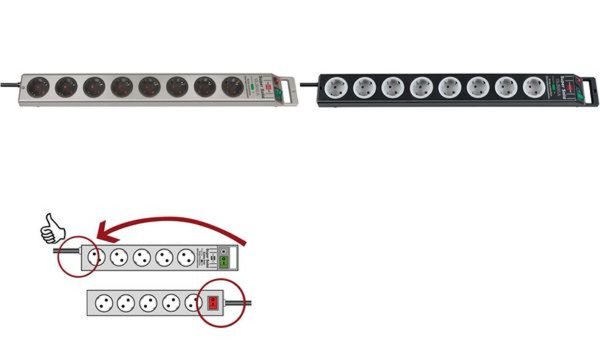 Image Steckdosenleiste Super-Solid Überspannungs-uBlitzschutz4500A