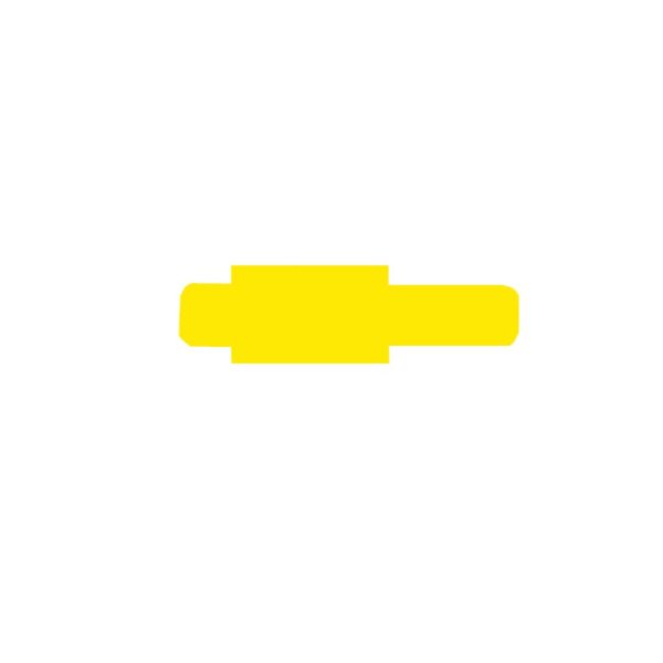Image Stecksignale, Hartfolie gelb, zum Einstecken in Schlitzstanzungen bei