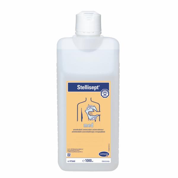 Image Stellisept med | 1 Liter antiseptische Hände- und Körperwaschung mit bakterizider Wirksamkeit u.a. gegen MRSA/ORSA