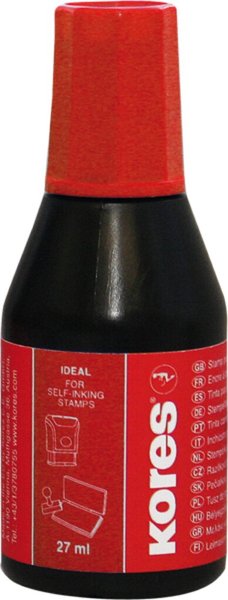 Image Stempelfarbe ohne Öl, 27ml rot mit Verstreicher # SF71328