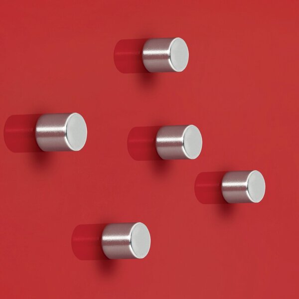 Image SuperDym-Magnet C5 Strong silber, vernickelt, hält bis zu 3 Blatt A4