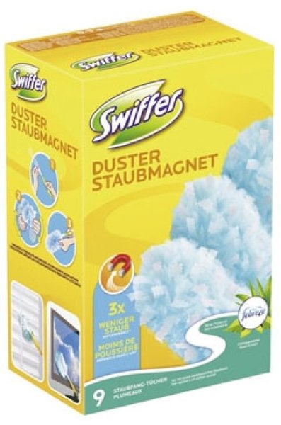 Image Swiffer Staubmagnet Nachfüller 9 Tücher, mit Febrezeduft.