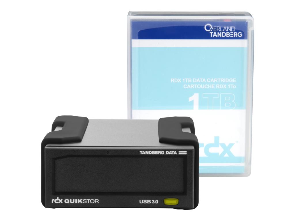 Image TANDBERG RDX External drive kit  1  TB Cartridge + Software