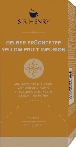 Image Sir Henry Gelber Früchtetee 25x2,25g mit Apfel und Hibiskus