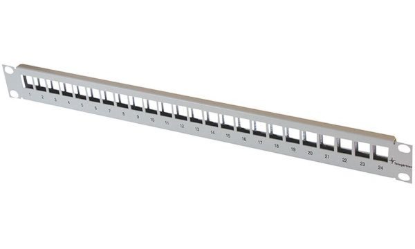 Image TELEGÄRTNER 24 Port Netzwerk-Patchpanel CAT 6a 1 HE